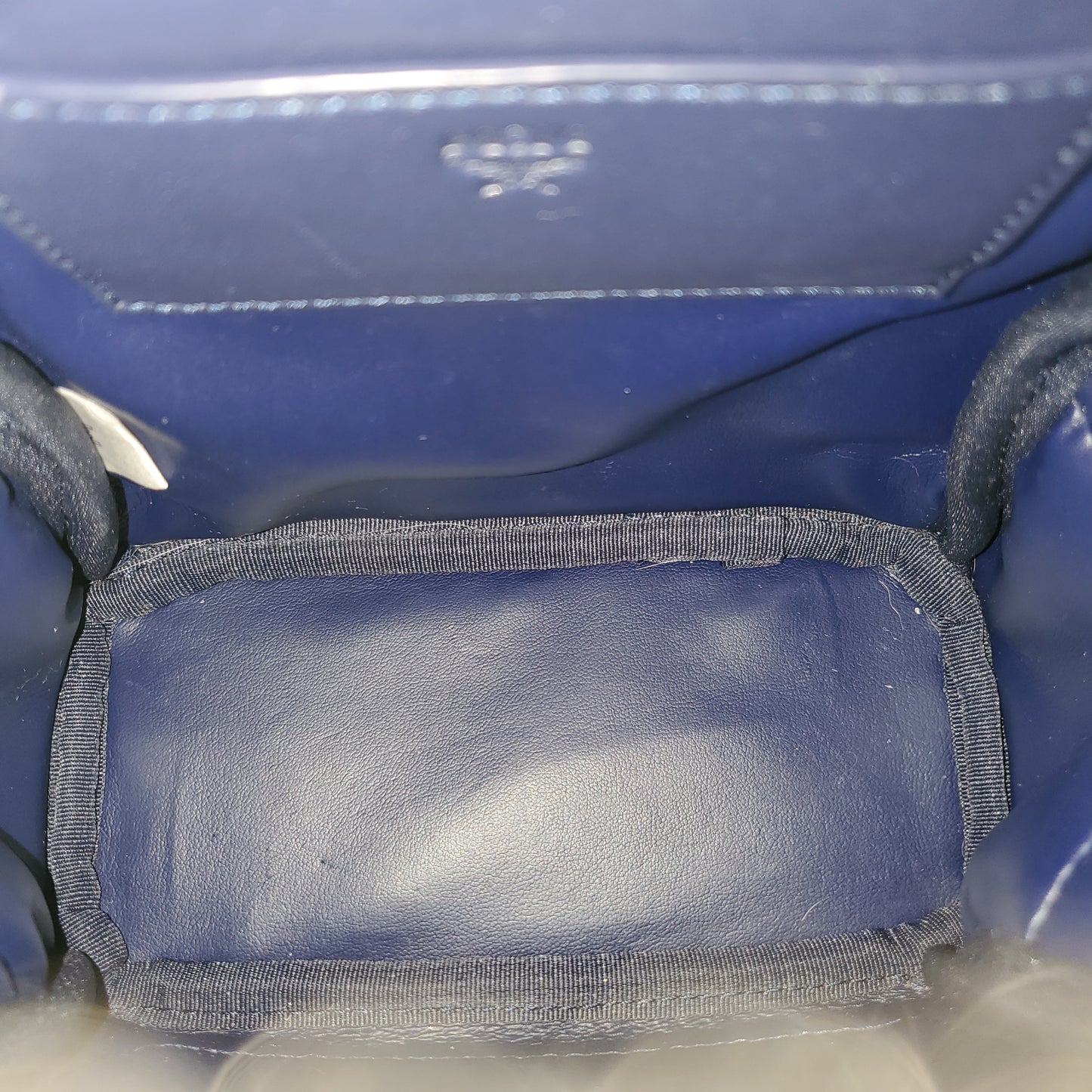 MCM Visetos Pattern Leather Small Studded Backpack White