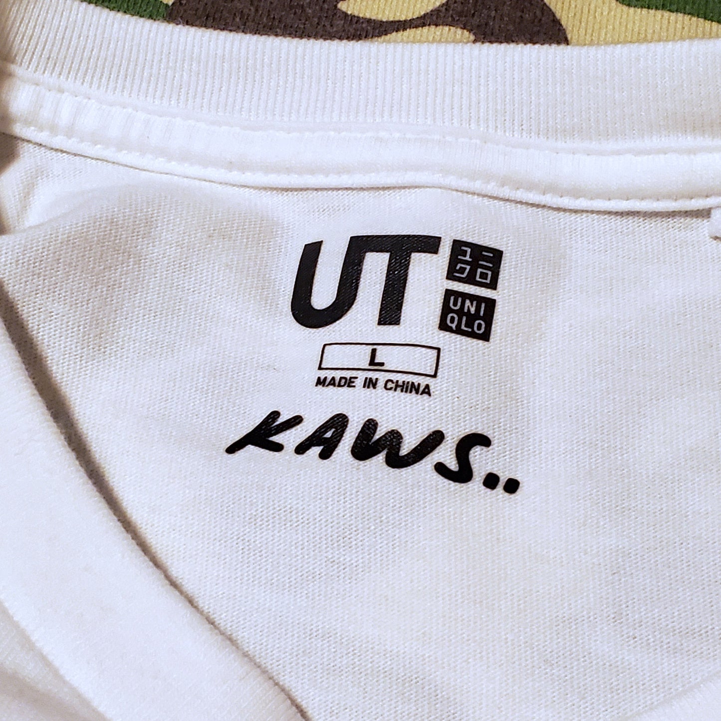 KAWs x Uniqlo UT Figure Graphic Shirt White/Pink