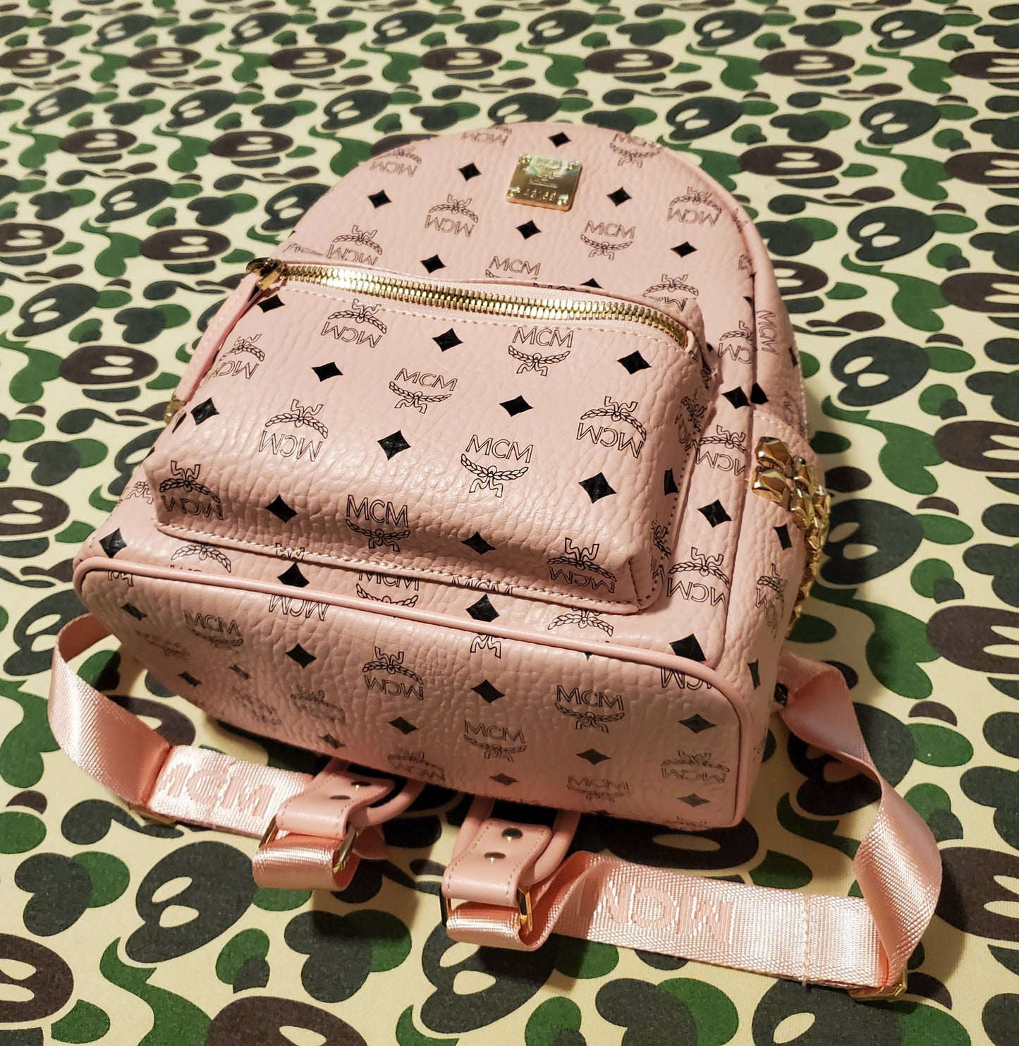 MCM Pink Viestos Stark Backpack