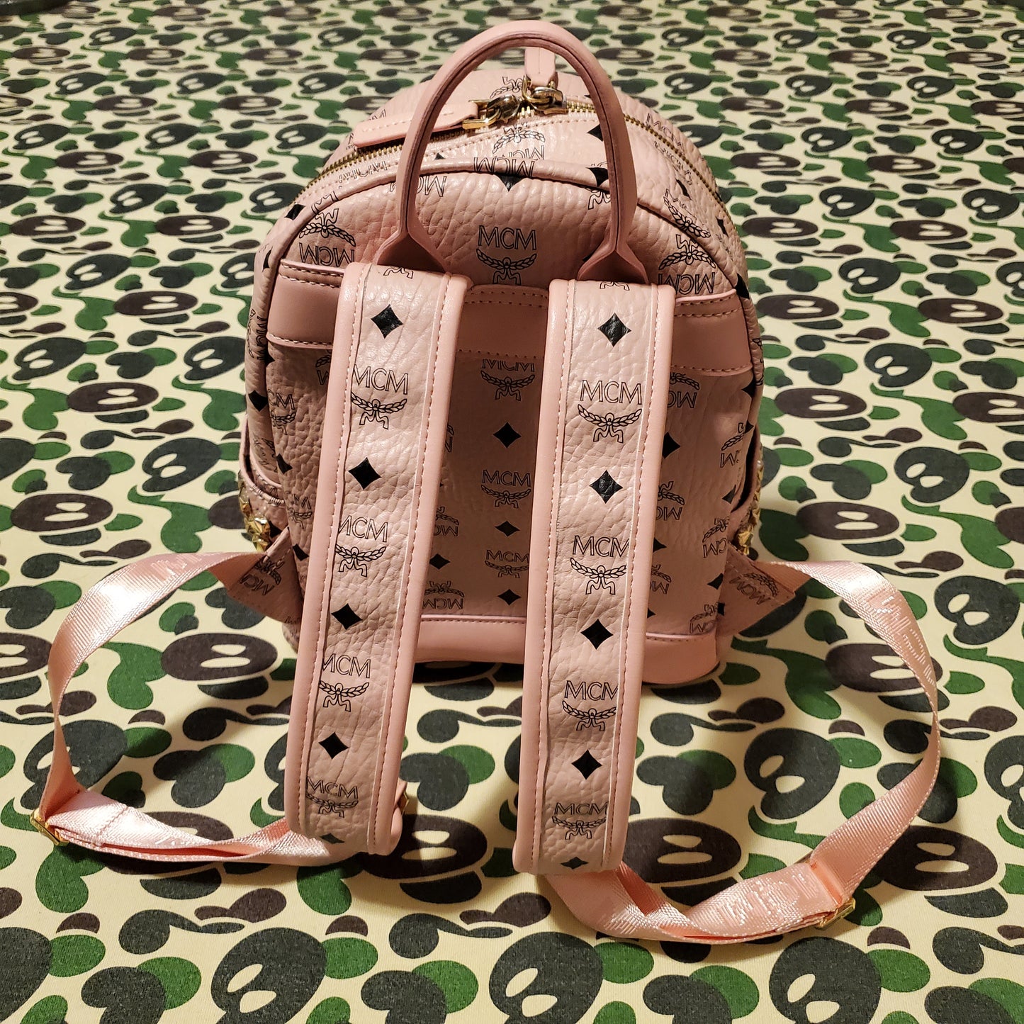 MCM Pink Viestos Stark Backpack