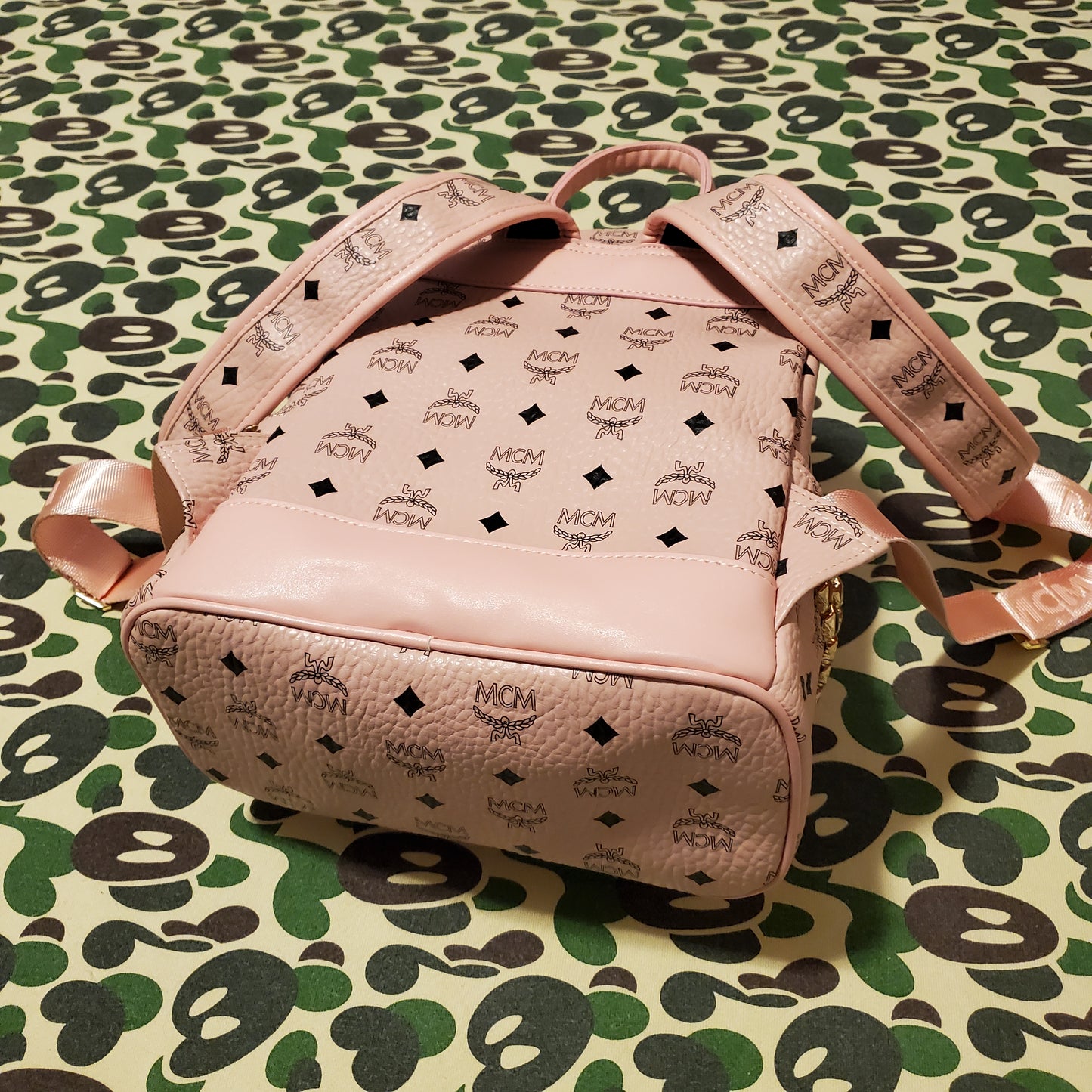 MCM Pink Viestos Stark Backpack