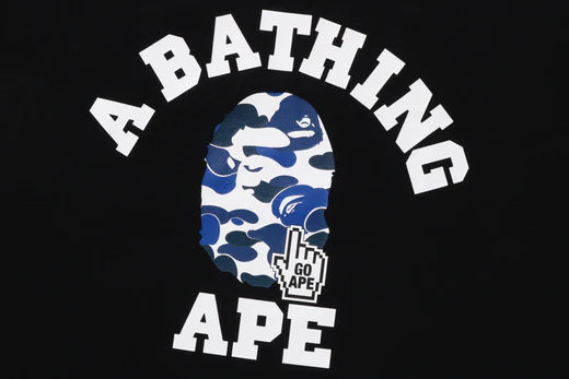 Bape Camo Go Ape Pointer College Shirt (Black)