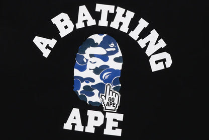 Bape Camo Go Ape Pointer College Shirt (Black)