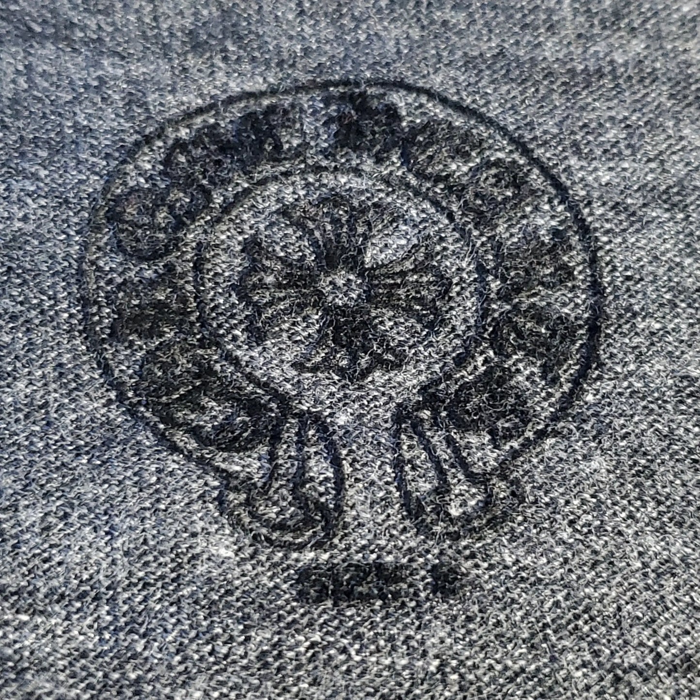 Chrome Hearts V Neck Shirt with Horseshoe Design