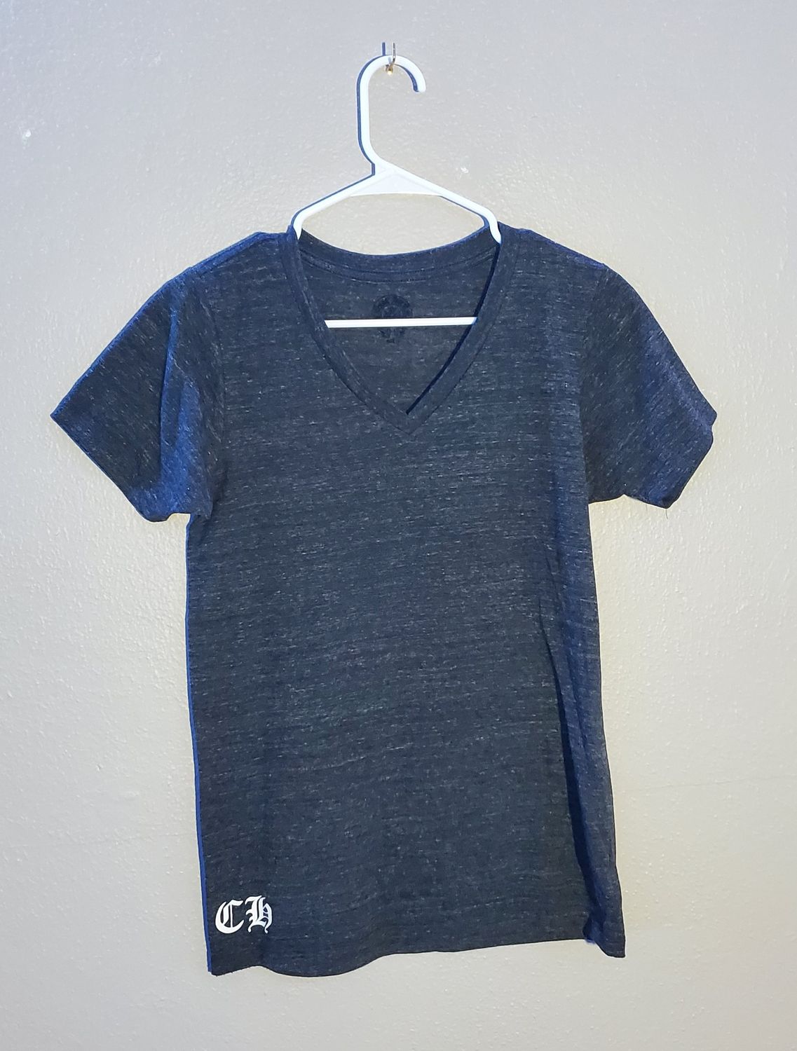 Chrome Hearts V Neck Shirt with Banner Graphic