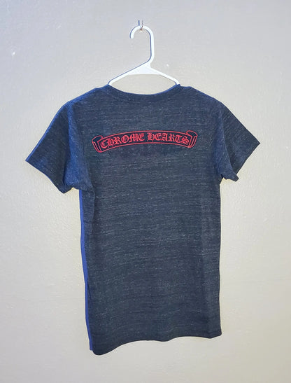 Chrome Hearts V Neck Shirt with Banner Graphic