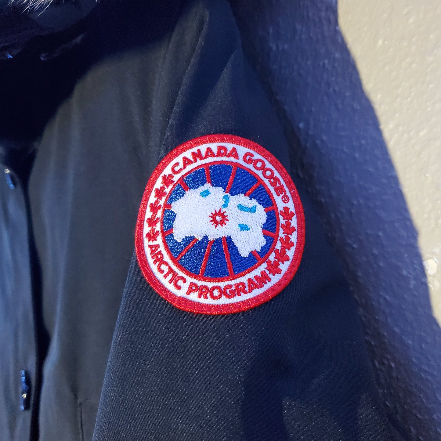 Canada Goose Black Down Parka with Fur Hood (womens)
