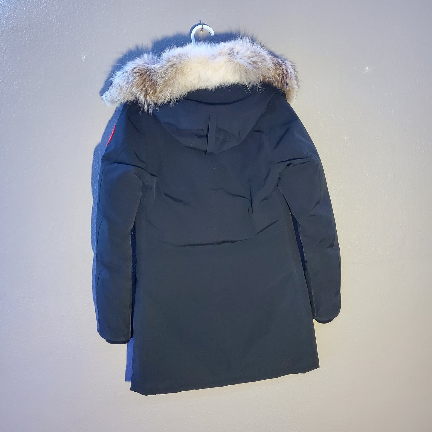 Canada Goose Black Down Parka with Fur Hood (womens)