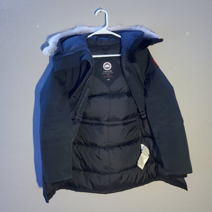 Canada Goose Black Down Parka with Fur Hood (womens)