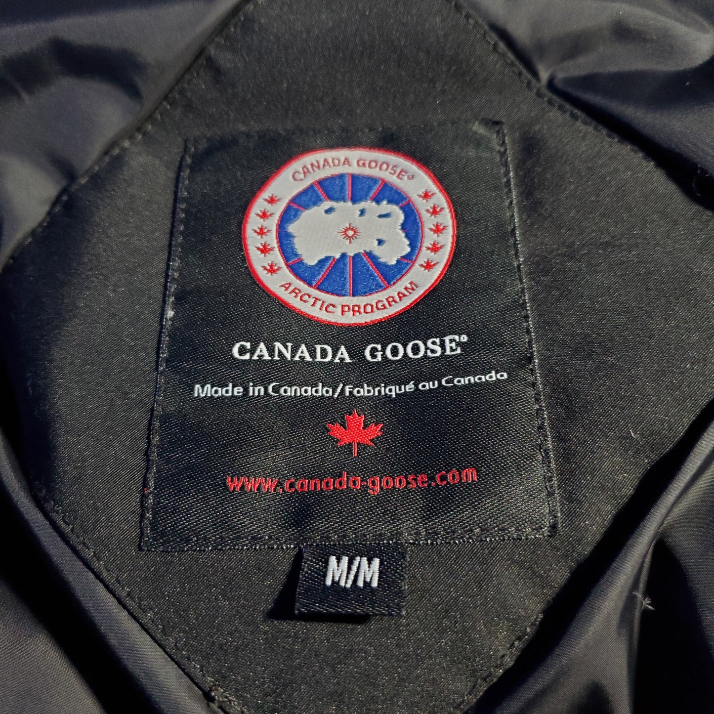 Canada Goose Black Down Parka with Fur Hood (womens)