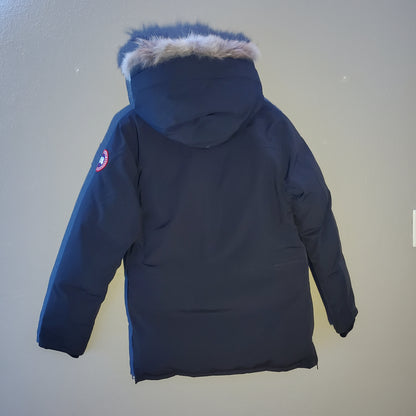 Canada Goose Navy Down Parka with Fur Hood