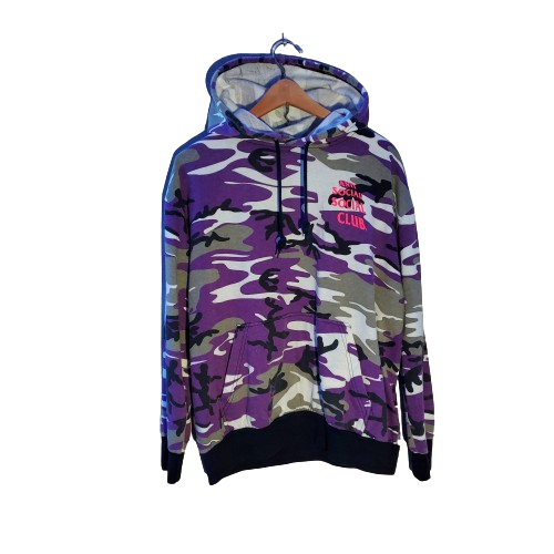 Anti Social Social Club Purple Camo Pullover Hoodie SS20