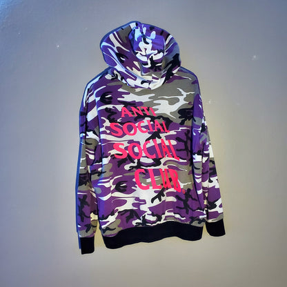 Anti Social Social Club Purple Camo Pullover Hoodie SS20