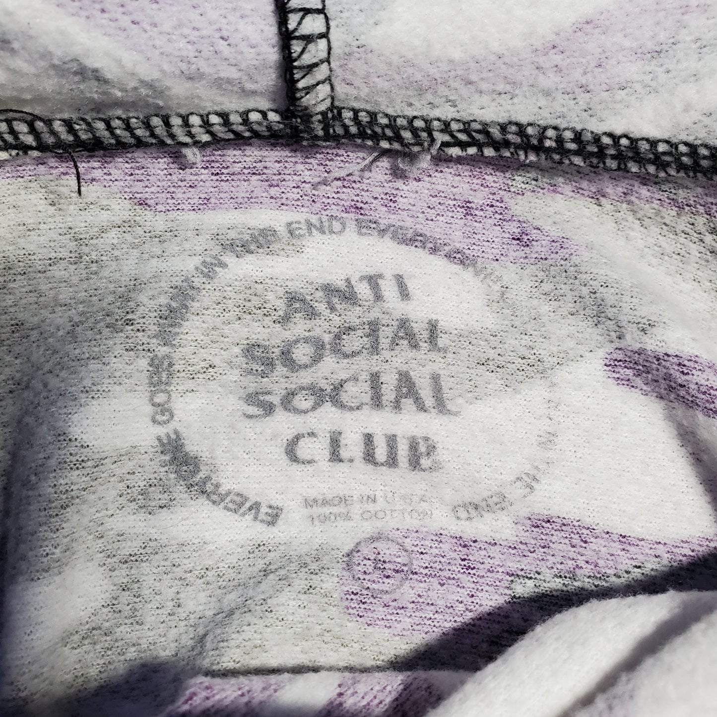 Anti Social Social Club Purple Camo Pullover Hoodie SS20