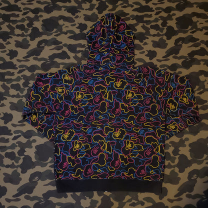 Bape Rainbow Neon Camo Fullzip Hoodie '05