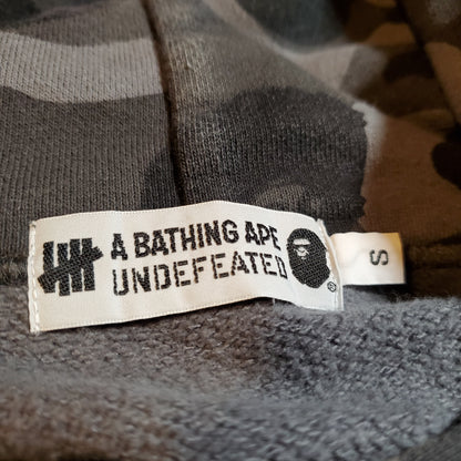 Bape x Undefeated Black Camo Pullover Hoodie