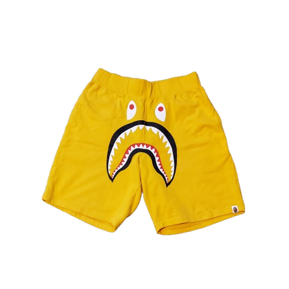 Bape Yellow Shark Cotton Shorts