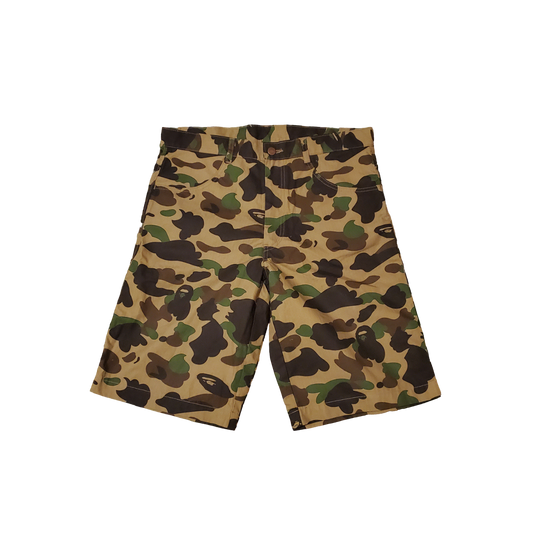 Bape Green Camo Polyester Shorts Brand New Japan-Exclusive 1999