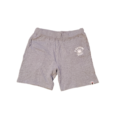 Bape Pirate Grey Cotton Shorts