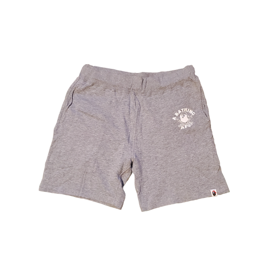 Bape Pirate Grey Cotton Shorts