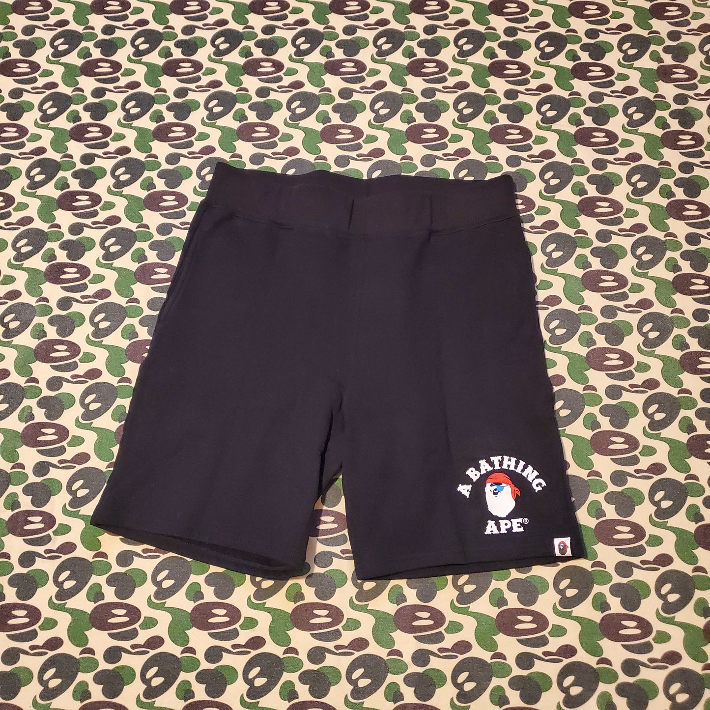 Bape Pirate Black Cotton Shorts