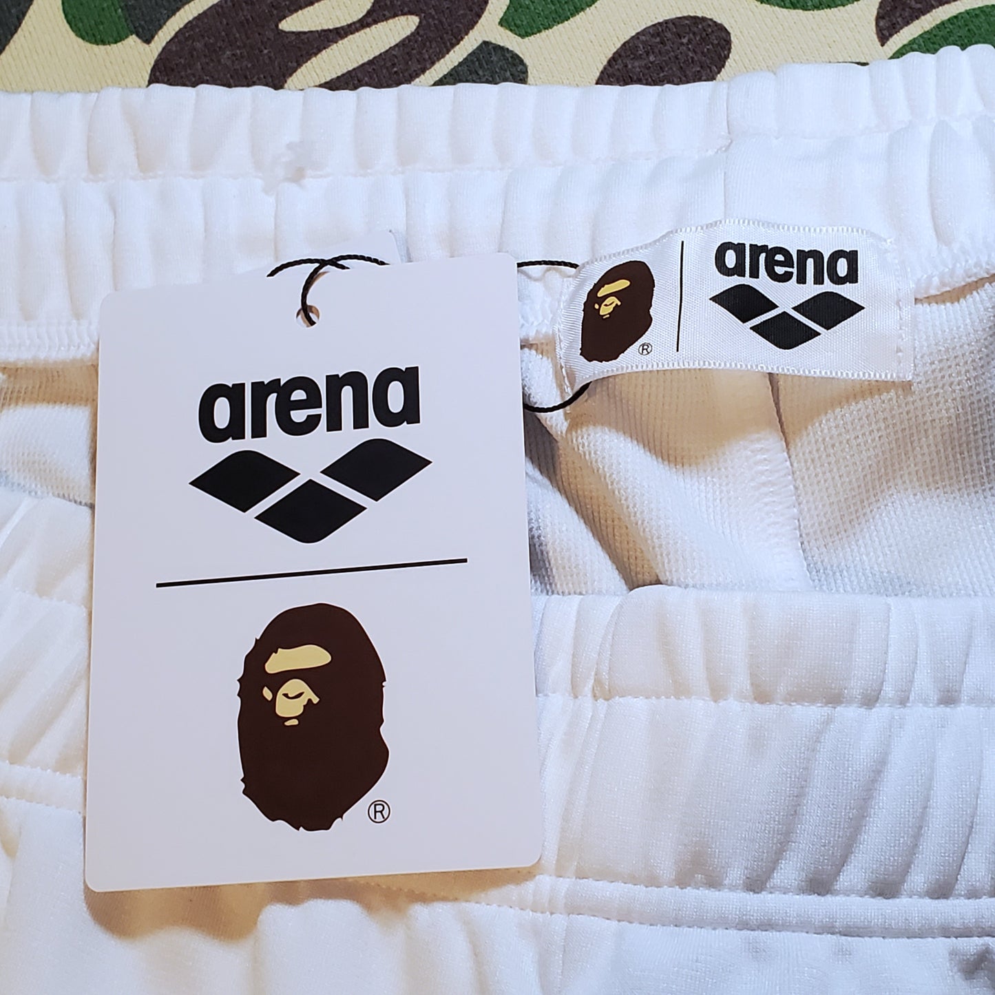 Bape x Arena Polyester Jersey Shorts Brand New