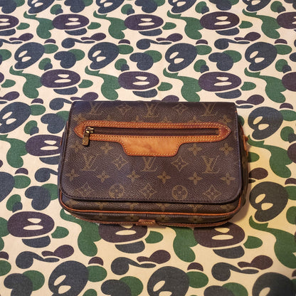 Louis Vuitton Vintage Brown Monogram Clutch / Purse