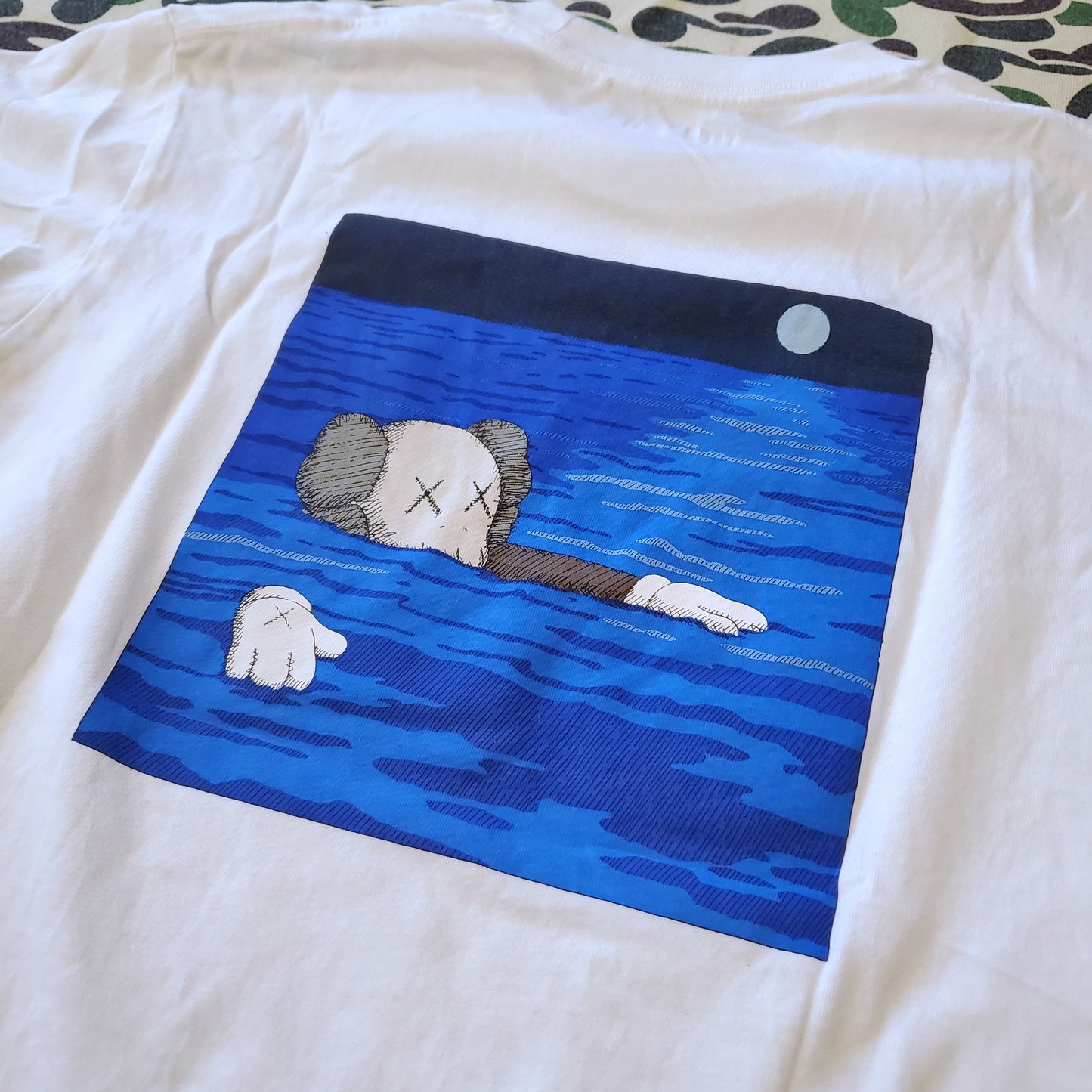 KAWs x Uniqlo UT Graphic Shirt White/Blue