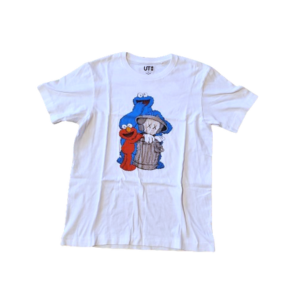 KAWs x Sesame Street x Uniqlo UT Graphic Shirt White