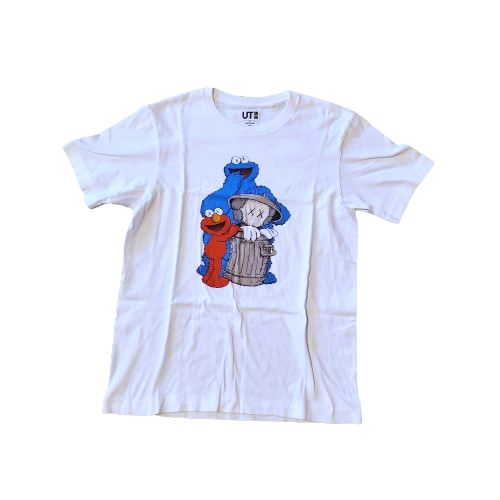 KAWs x Sesame Street x Uniqlo UT Graphic Shirt White