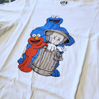 KAWs x Sesame Street x Uniqlo UT Graphic Shirt White