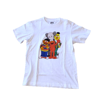 KAWs x Sesame Street x Uniqlo UT Graphic Shirt White