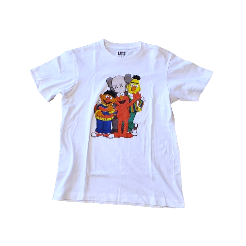 KAWs x Sesame Street x Uniqlo UT Graphic Shirt White