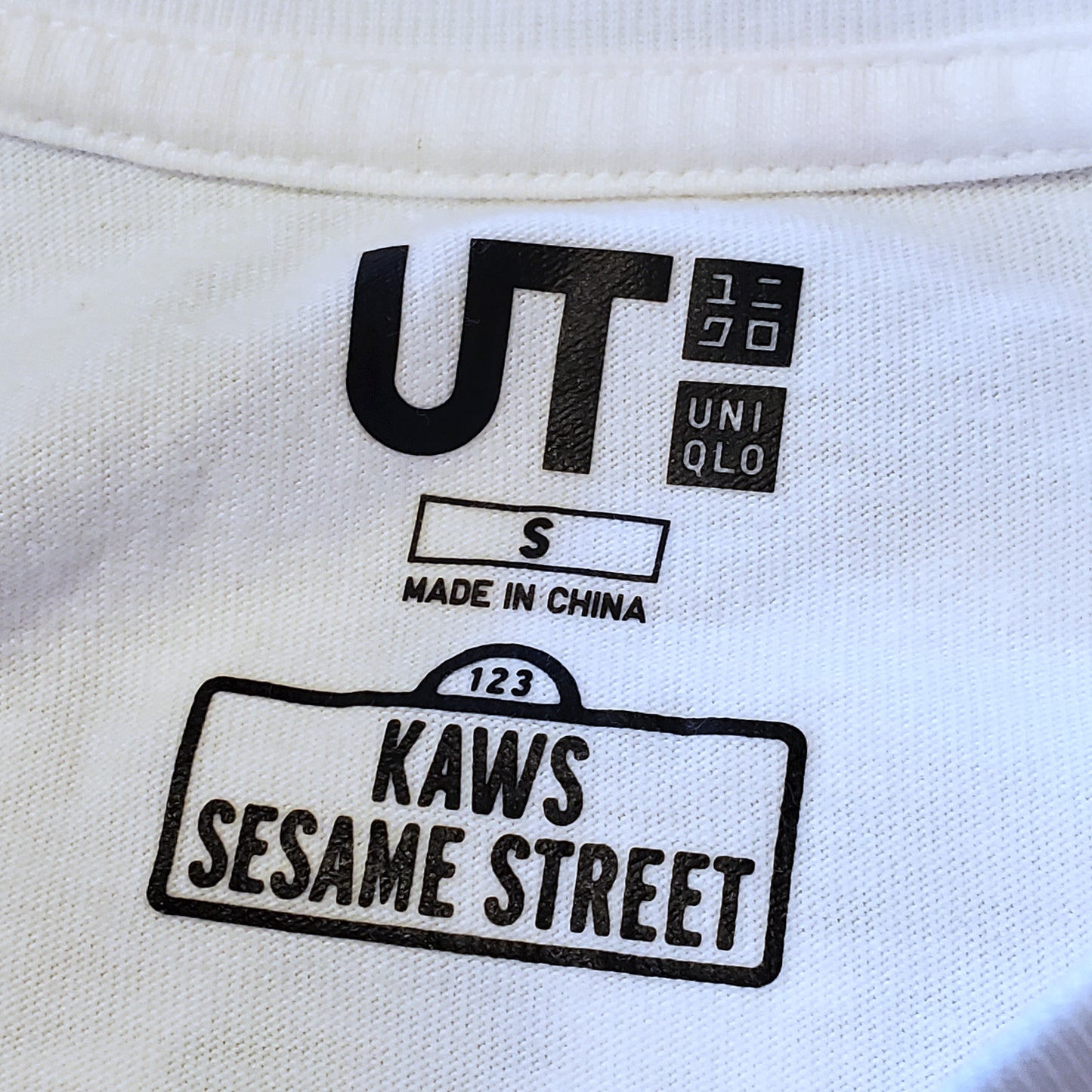 KAWs x Sesame Street x Uniqlo UT Graphic Shirt White