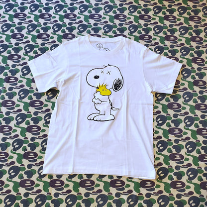 KAWs x Peanuts x Uniqlo UT Snoopie Graphic Shirt White