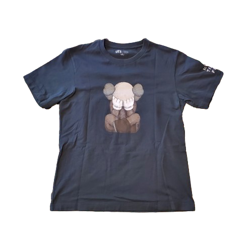 KAWs x Uniqlo UT Figure/Tokyo Graphic Shirt Black