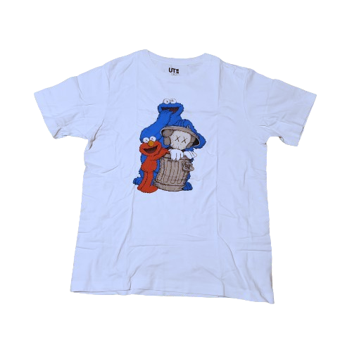 KAWs x Sesame Street x Uniqlo UT Graphic Shirt White