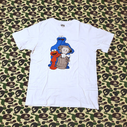 KAWs x Sesame Street x Uniqlo UT Graphic Shirt White