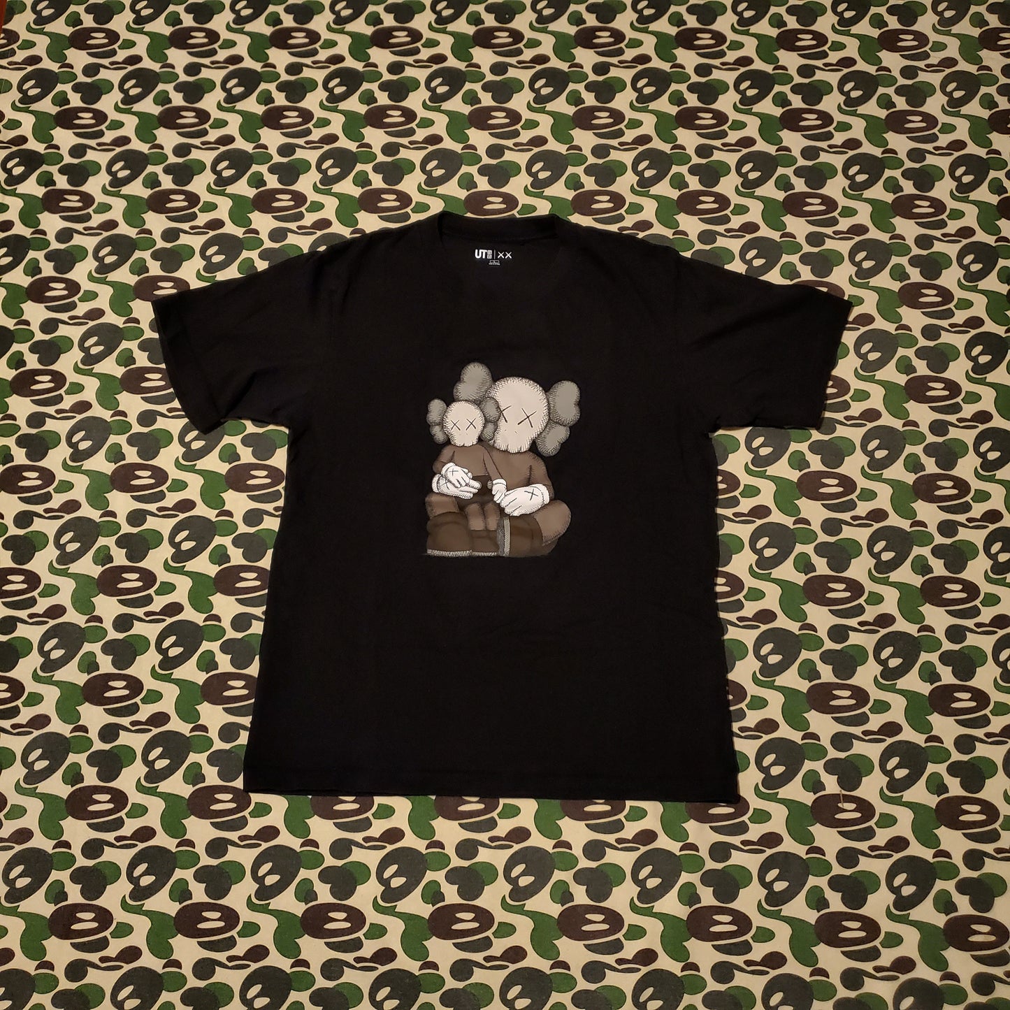 KAWs x Uniqlo UT Figure Graphic Shirt Black