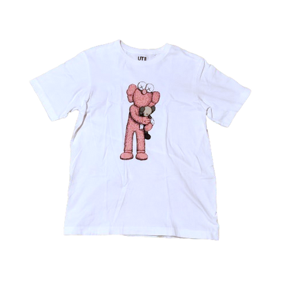 KAWs x Uniqlo UT Figure Graphic Shirt White/Pink