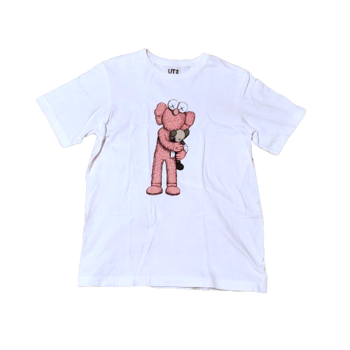 KAWs x Uniqlo UT Figure Graphic Shirt White/Pink