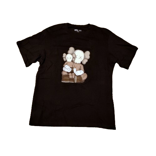 KAWs x Uniqlo UT Figure Graphic Shirt Black