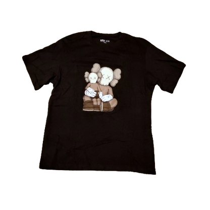 KAWs x Uniqlo UT Figure Graphic Shirt Black