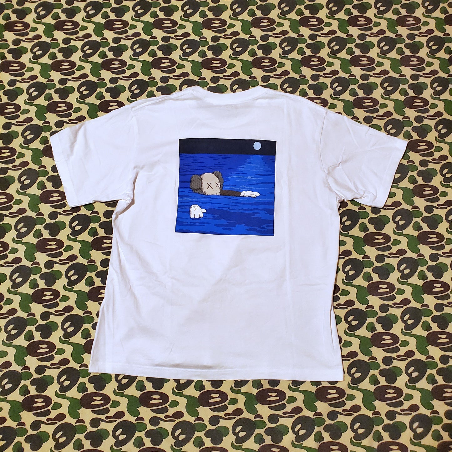 KAWs x Uniqlo UT Graphic Shirt White/Blue