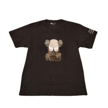 KAWs x Uniqlo UT Figure Graphic Shirt Black/Grey