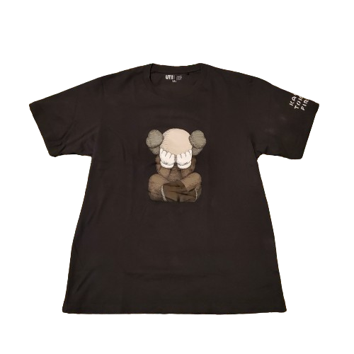 KAWs x Uniqlo UT Figure Graphic Shirt Black/Grey