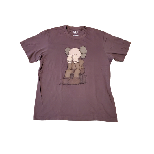 KAWs x Uniqlo UT Figure Graphic Shirt Brown