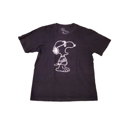 KAWs x Peanuts x Uniqlo UT Snoopy Shirt Black