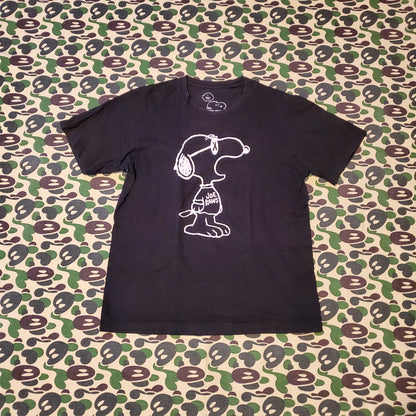 KAWs x Peanuts x Uniqlo UT Snoopy Shirt Black