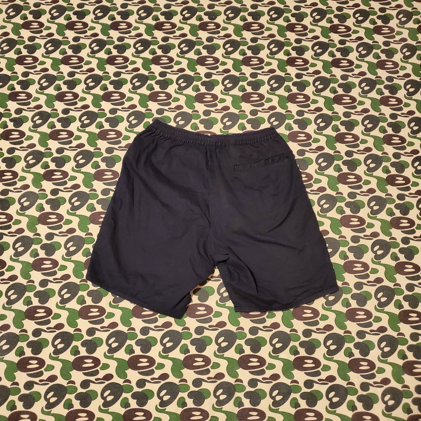 Bape Blue Camo Reversible Polyester Shorts